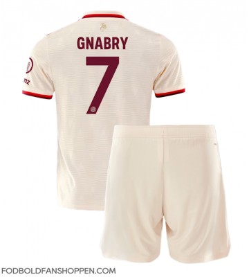 Bayern Munich Serge Gnabry #7 Tredjetrøje Børn 2024-25 Kortærmet (+ Korte bukser)